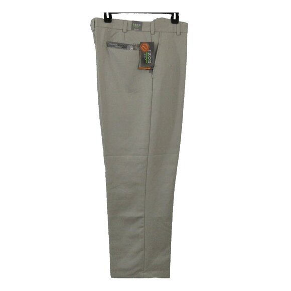 IZOG Golf Mens Slacks 34"W x 30"L Beige Sun Control UPF-50 Cool-FX Pants NWT $60 - Picture 1 of 9